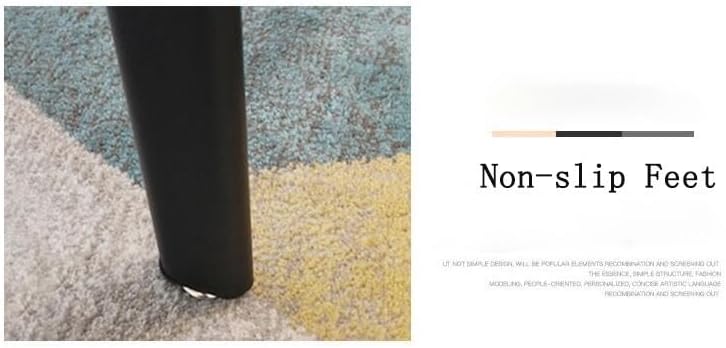 Office Reception Conference Room Round Coffee Table Set W/4 Chairs, Simple Kitchen Dining Table Set Space-Saving Furniture, 1 Table 4 Chairs Meetings Negotiation Desk(Black Cloth)