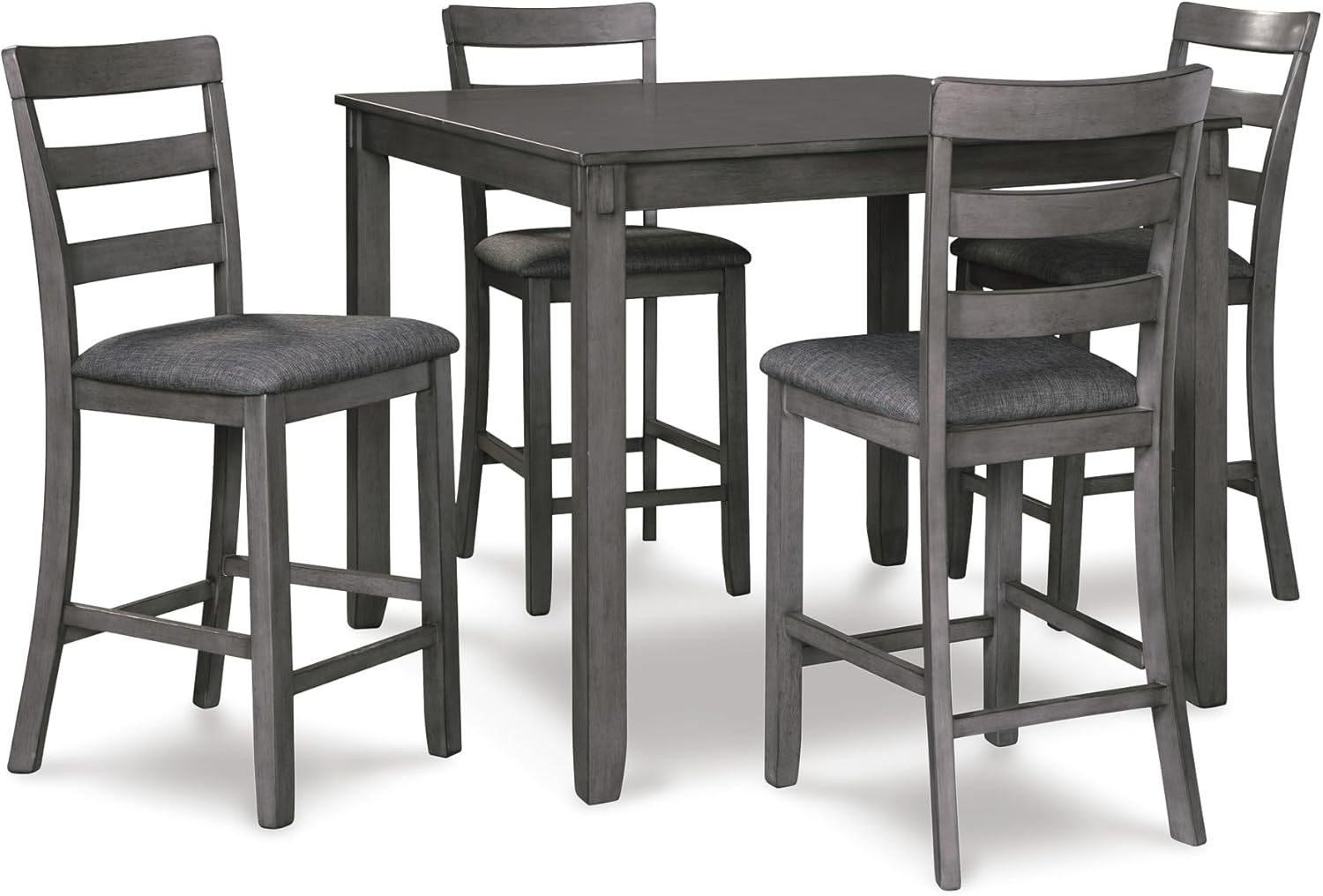 Signature Design by Ashley Coviar 5 Piece Counter Height Dining Set, Includes Table & 4 Barstools, Brown