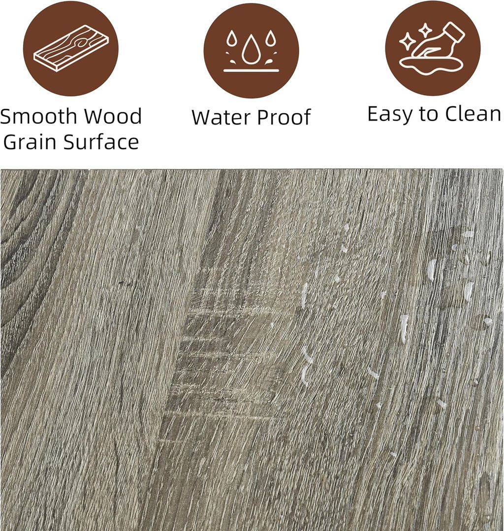 Kitchen Table and Chairs of 4, 5 Piece Dining Table Set, Sturdy Industrial Space Saving Dinette Set for Pub, Family Dinners, Apartment, Gray